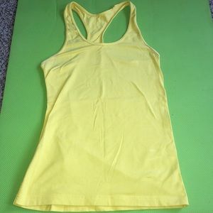 Mustard yellow lululemon tank top